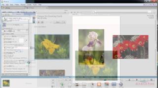 Picasa Tutorial  Photo note card setup and printing Windows Canon printer Horizontal Image Layout [upl. by Iverson]