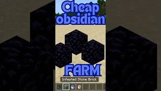 Best and easiest obsidian farm in minecraft minecraft [upl. by Erde87]