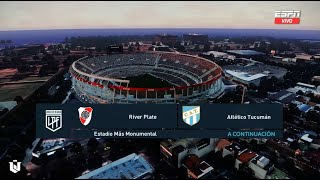 River Plate vs Atletico Tucuman ● liga Profesional 2024 ● PES 2021 [upl. by Aneahs]