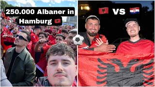 250000 Albaner in Hamburg 🇦🇱🔥KROATIEN VS ALBANIEN EM ⚽️  ARDIANPRISHTINA [upl. by Earl]