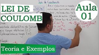 Lei de Coulomb  Aula 01 Teoria e Exemplos [upl. by Oine500]