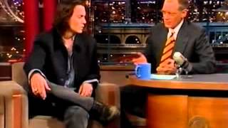 johnny depp on letterman show 1999 [upl. by Anirahs]