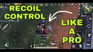 BASICS OF RECOIL CONTROL  PUBG MOBILE [upl. by Znieh]