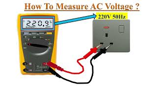 How to measure AC voltage with Multimeter [upl. by Joan593]