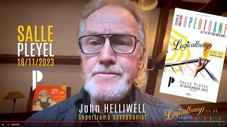 John Helliwell Supertramp saxophonist about Logicaltramp concert in Paris [upl. by Zetnas480]