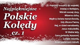 ⭐ █▬█ █ ▀█▀ ⭐ Najpiękniejsze Kolędy Polskie do wspólnego śpiewania z tekstem⭐ zestaw kolęd ⭐ cz 1 [upl. by Olga]