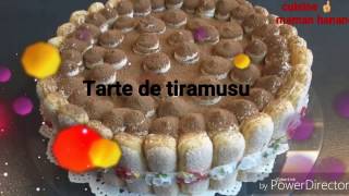 Tarte de tiramusu sans oeufs طارطة التيراميسوا بطريقة سهلة ومبسطة وبدون بيض [upl. by Lali]