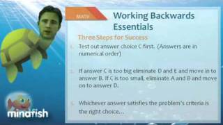 SAT Math Tips Tricks and Strategies for Working Backwards Problems [upl. by Blisse]