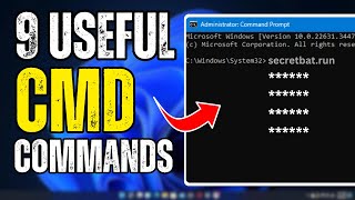 9 Useful⚡Windows CMD Commands You Should Know in 2024 [upl. by Atalayah901]