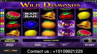 Wild Diamonds I Vegas7Games I Interesting slot game [upl. by Ojoj459]