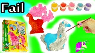 Big Fail  Make Your Own Mold  Paint Fantasy Horses Glitter amp Hair Do It Yourself Craft Video [upl. by Novelia]