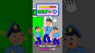 Bantu pak polisi temukan anaknya yang asli🎭👨‍👧‍👦🚼 shorts roblox minecraft [upl. by Woodcock]