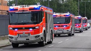 🚒 FÜNF NEUE ROSENBAUERRT IN BERLIN🔋 Alarmfahrt》5× Neue ElektroLHF  Berliner Feuerwehr  eLHF [upl. by Halilak]