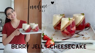 Best No Bake Berry Jelly Cheesecake Recipe  How To Make Easy Fruit Jelly No Bake Cheesecake [upl. by Simara545]