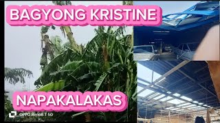 SUPER TYPHOON KRISTINE SA TAAL Batangas SOBRANG LAKAS kristineph [upl. by Mixie376]