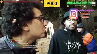 FABIO ZETA VS DARIO MOCCIA IN STRADA fight street dariomoccia twitch twitchstreamer shortvideo [upl. by Dranik]