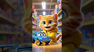 Can a Cat family be rescued by the Monster Car aicat cutecat cat catlovers [upl. by Eileme]