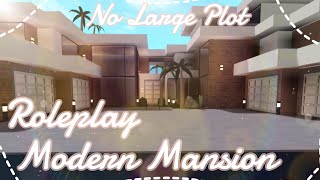 Bloxburg  No Large Plot Aesthetic Roleplay Modern Mansion [upl. by Suilenroc]