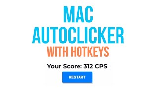 IMPROVED FREE Auto Clicker for Mac with Hotkeys  312 CPS [upl. by Nagey]