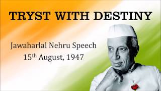 Tryst with Destiny  Jawaharlal Nehru Independence Day Speech 1947  English and Hindi Subtitles [upl. by Helas]