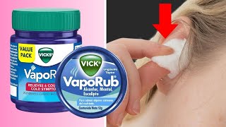 TOP 15 Surprising VICKS VAPORUB Uses You Must Know [upl. by Fremont434]