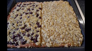 Muddis zweierlei Streuselkuchen mit Hefeteig [upl. by Puritan]