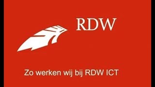 RDW Hoe wij werken bij RDW ICT [upl. by Ibbed465]