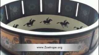 Zoetrope Animation Toy Of A Galloping Horse  Zoetrope [upl. by Nnairek138]