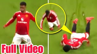 🚨Amad Diallo FUNNY Injury against Manchester UnitedAmad Diallo Injury Full Video [upl. by Ahsehyt955]