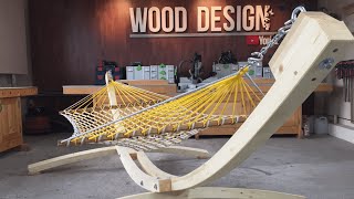 Hammock How to build a Hammock stand Woodworking [upl. by Ocsic]