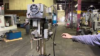 CLAUSING 2276 22quot DRILL PRESS W AUTO FEED [upl. by Yzus287]