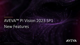 AVEVA PI Vision 2023 SP1 New Features [upl. by Naneek]