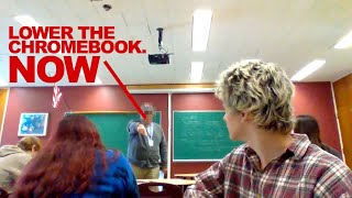 FILMING IN SCHOOL ON A CHROMEBOOK PT2 [upl. by Jolee]