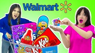 ZOEY amp LILY BUILD THEIR OWN WALMART’S AT HOME TO MAKE THE WORLD’S MOST TINY FOOD BY SWEEDEE [upl. by Anissa]