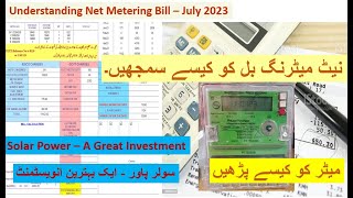 July 2023  NetMetering Bill calculation [upl. by Kirstin50]