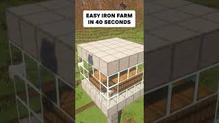 Easy Iron Farm 120119 in Minecraft [upl. by God]