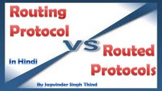 ✅ Difference between Routed and Routing Protocol in Hindi [upl. by Malas]