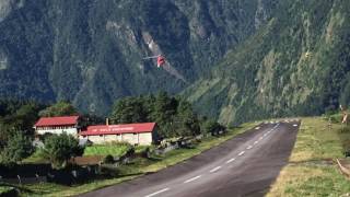 Lukla Airport Takeoff amp Landing November 5 2016 [upl. by Oinafipe]