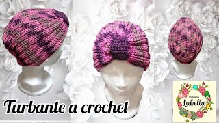 Turbante a crochet todas las tallas muy fácil de hacer crochet crocheting turbante [upl. by Kunkle]