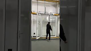 Custom made aluminum bifold door testingdoors bifolddoors foldingdoors bifoldingdoors testing [upl. by Dadelos]