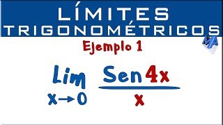 Límites Trigonométricos  Ejemplo 1 [upl. by Tayler]