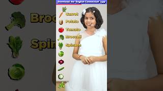 10 Vegetable🫛 Names in English Kids English Practice Adi Keshari Connection shorts [upl. by Ahsaelat180]