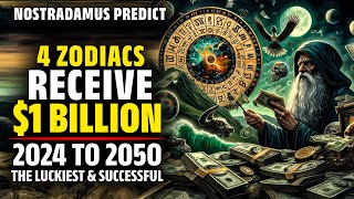 Nostradamus Predicted These 4 Zodiac Signs Receive 1 Billion USD From 2024 To 2050  Horoscope [upl. by Lugo]