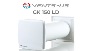 VENTSUS GK 150 LD WallThrough Ventilation Fan [upl. by Mab]