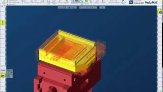 GibbsCAM  Volumill Solids dynamisk fräsning med objektigenkänning [upl. by Britt]
