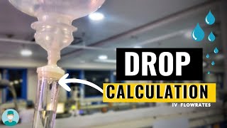 IV fluid Flow Rate calculation💧 Drop factor gttmin Dosage calculation Nursing TooSimple in हिंदी [upl. by Yengac]