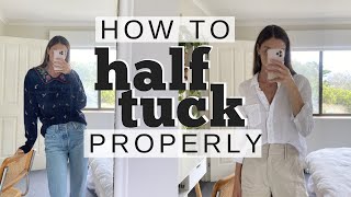 HOW TO HALF TUCK  Tutorial amp Examples [upl. by Cacilia]