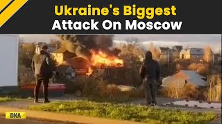 RussiaUkraine War Ukraine Attacks Moscow With 34 Drones Biggest Strike On Russian Capital [upl. by Nirot905]