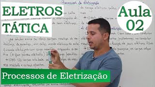 Eletrostática Processos de Eletrização  Aula 02 [upl. by Ahsimin413]