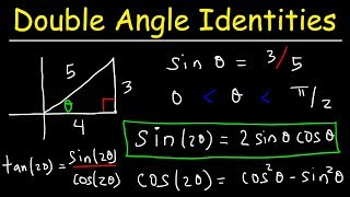 Double Angle Identities amp Formulas of Sin Cos amp Tan  Trigonometry [upl. by Ahsennek]